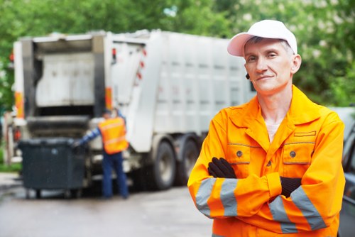 Waste collection skip in Walthamstow