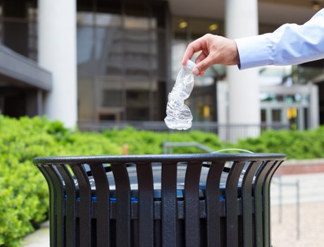 Different types of construction waste materials