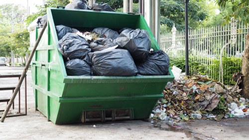 Different types of garden waste for recycling
